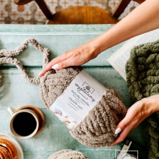 Gruba włóczka chenille