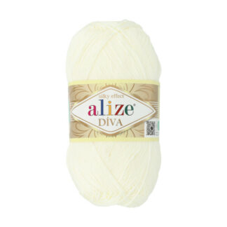 Alize Diva 450 włóczka jedwabista do szydełkowania