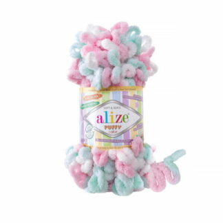 Alize Puffy Color 6052 włóczka do dziergania palcami