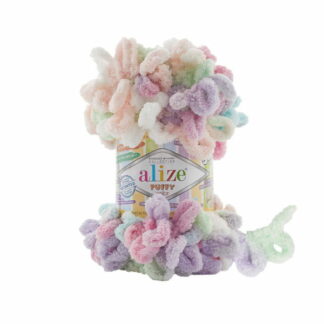 Alize Puffy Color 6526 włóczka do dziergania palcami