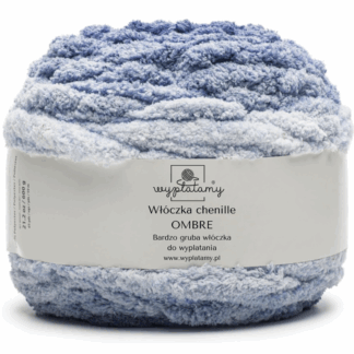 Gruba włóczka chenille ombre