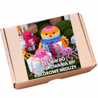 Zestaw do szydełkowania DIY - Kolorowe Meduzy