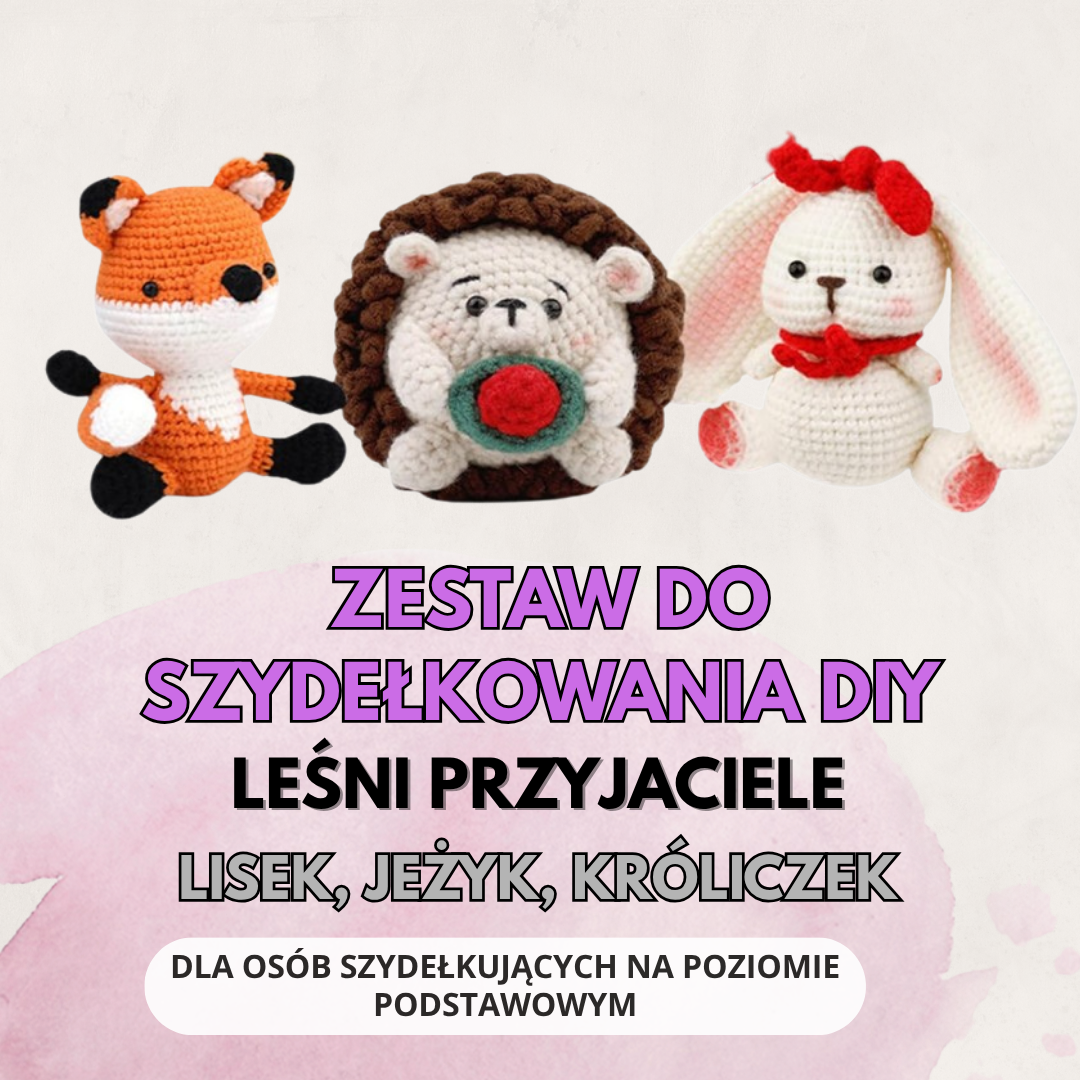 Zestaw do szydełkowania DIY -  Leśni przyjaciele - obrazek 2