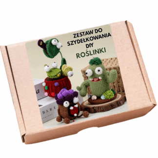 Zestaw do szydełkowania DIY - Roślinki