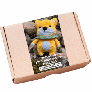 Zestaw do szydełkowania DIY - Piesek Corgi