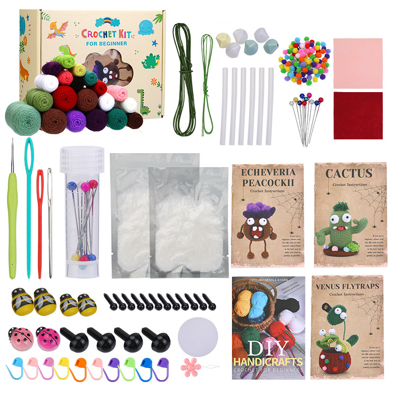 Zestaw do szydełkowania DIY - Roślinki - obrazek 5