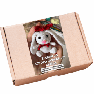 Zestaw do szydełkowania DIY - Króliczek