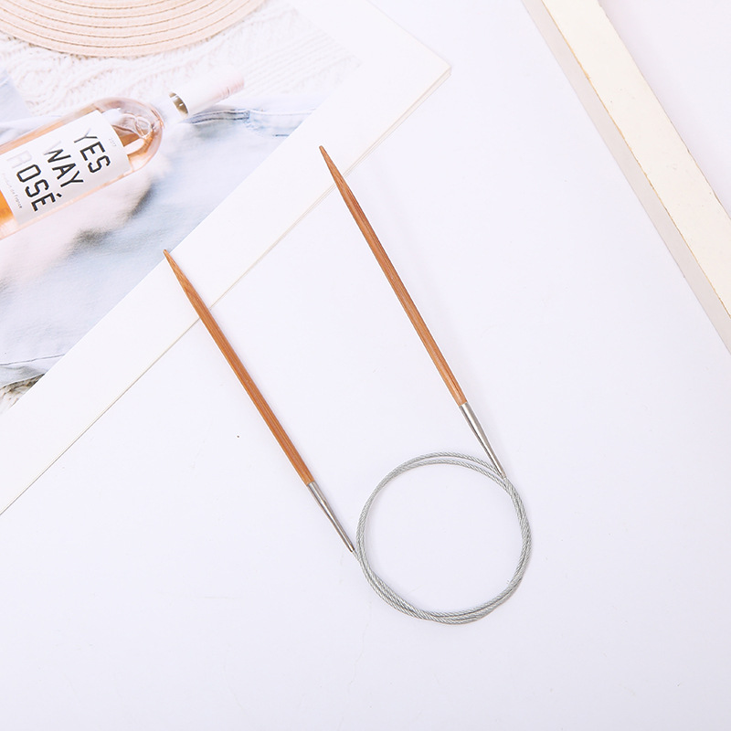 Druty bambusowe 3 mm na żyłce 80 cm