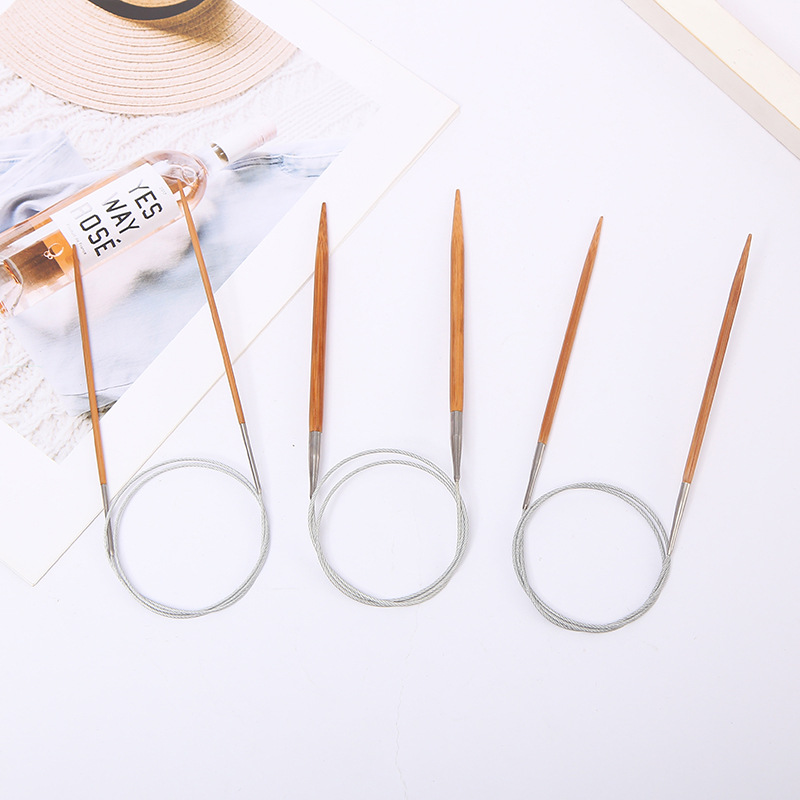 Druty bambusowe 3 mm na żyłce 80 cm - obrazek 2