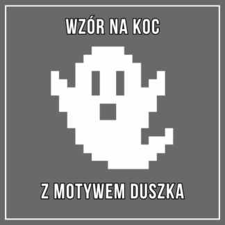 Motyw duszka do koca z grubej włóczki – wzór PDF