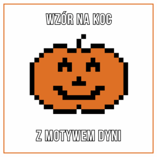 Koc z motywem dyni – wzór na koc z grubej włóczki 🎃