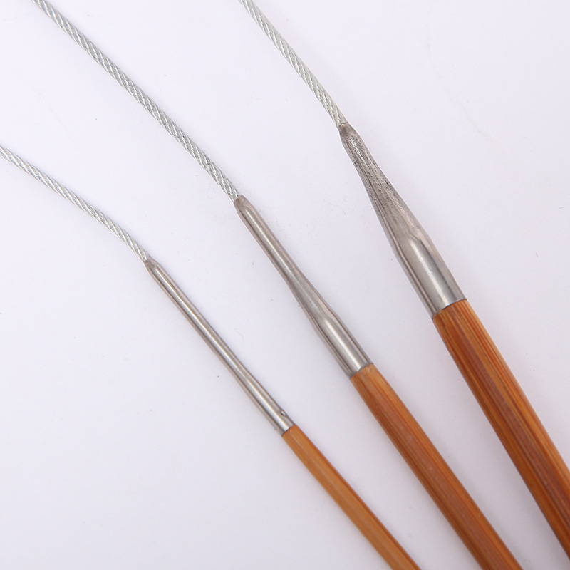 Druty bambusowe 7 mm na żyłce 80 cm - obrazek 4