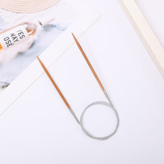 Druty bambusowe 5,5 mm na żyłce 80 cm