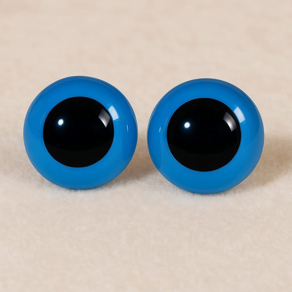 Oczka z niebieską tęczówką 20 mm - zestaw 2 sztuk