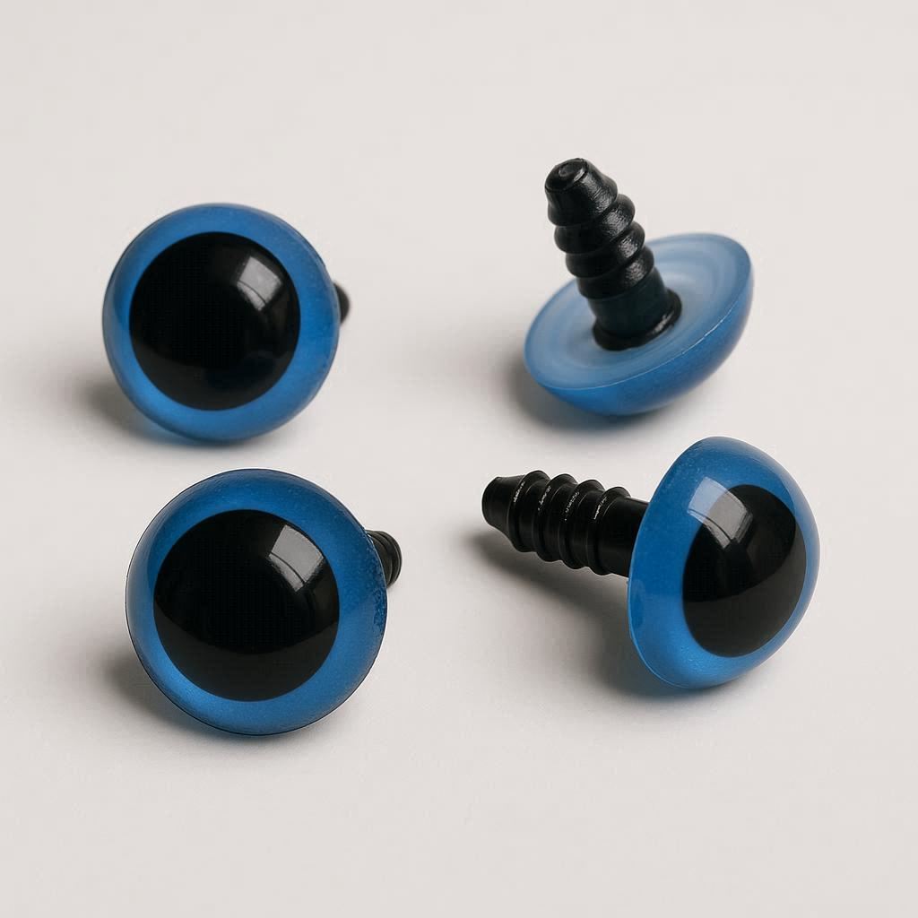 Oczka z niebieską tęczówką 20 mm - zestaw 2 sztuk - obrazek 2