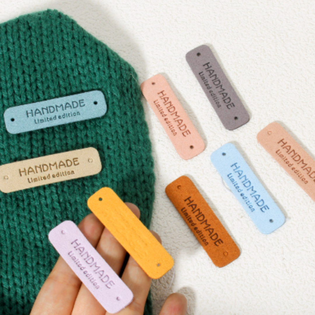 Zestaw 5 metek handmade kolor nr  1 - obrazek 4