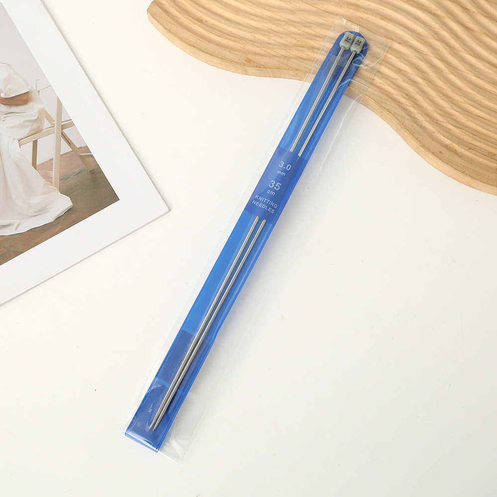 Druty metalowe do dziergania 35 cm, 3 mm