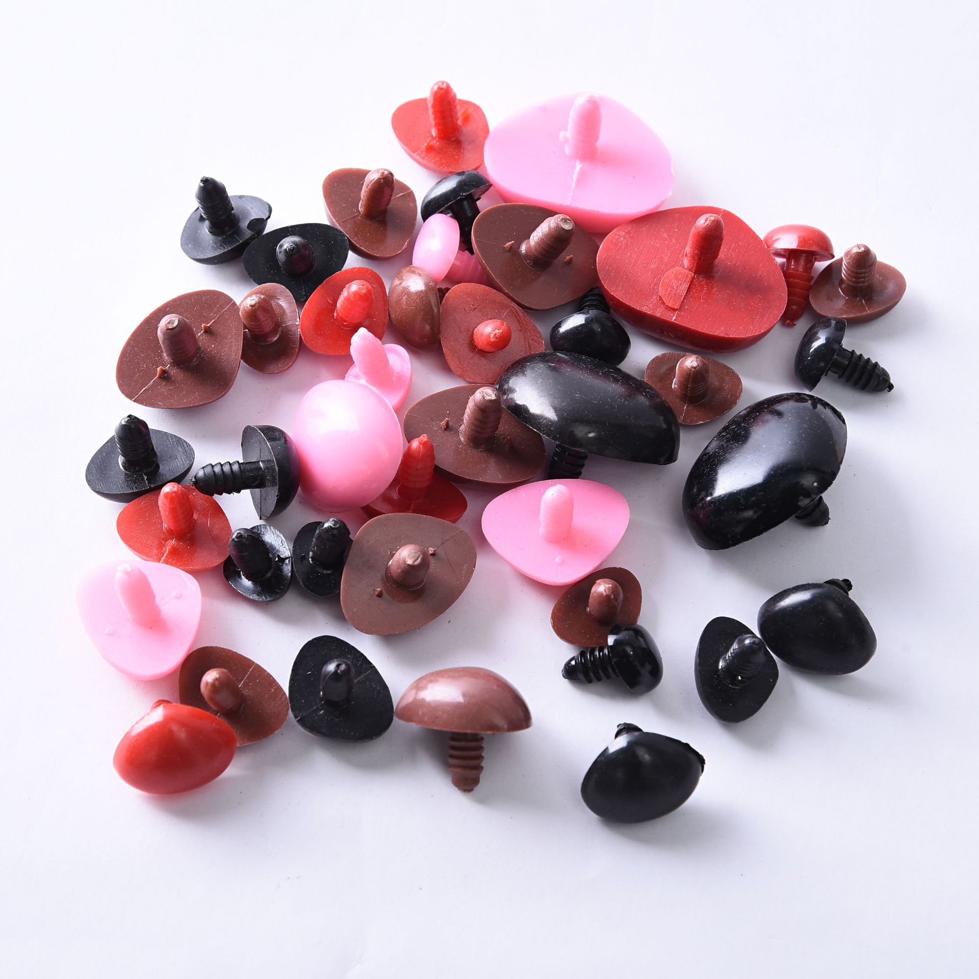 Noski do maskotek w kolorze czarnym 11x13 mm - zestaw 5 sztuk - obrazek 2