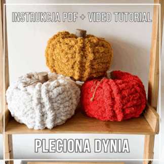 Pleciona dynia – jesienne dekoracje handmade z włóczki chenille