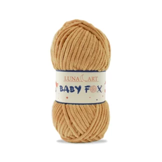 Luna Art Baby Fox 97 ciepły beż  - puszysta włóczka szenilowa do maskotek