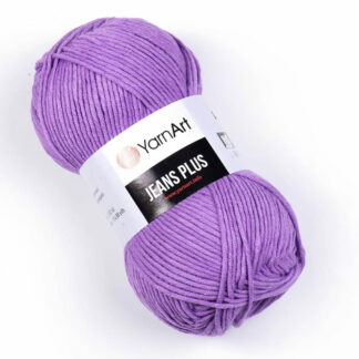 Włóczka YarnArt Jeans  Plus 72 jasny fiolet - włóczka do szydełkowania