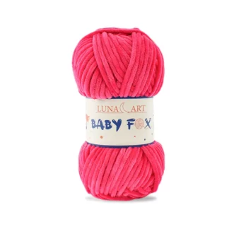Luna Art Baby Fox 07 fuksja - puszysta włóczka szenilowa do maskotek