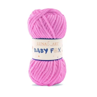 Luna Art Baby Fox 61 chłodny róż - puszysta włóczka szenilowa do maskotek