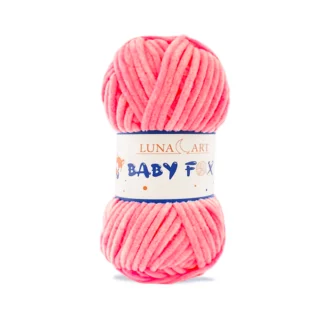 Luna Art Baby Fox 64 intensywny róż - puszysta włóczka szenilowa do maskotek