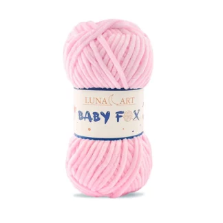 Luna Art Baby Fox 04 jasny róż - puszysta włóczka szenilowa do maskotek