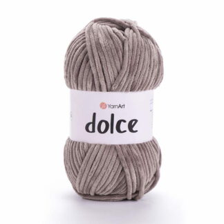 Włóczka YarnArt Dolce 754 szarobeżowy - pluszowa włóczka do szydełkowania