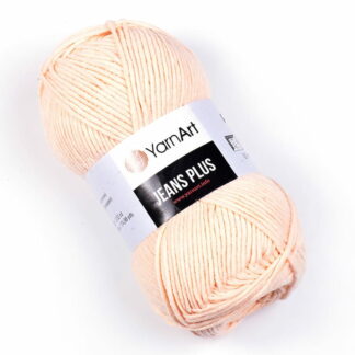 Włóczka YarnArt Jeans  Plus 73 brzoskwinia - włóczka do szydełkowania