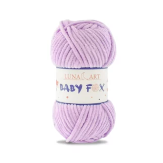Luna Art Baby Fox 15 lawenda - puszysta włóczka szenilowa do maskotek