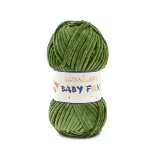 Luna Art Baby Fox 32 paproć - puszysta włóczka szenilowa do maskotek