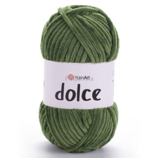 Włóczka YarnArt Dolce 797 zielona trawa - pluszowa włóczka do szydełkowania