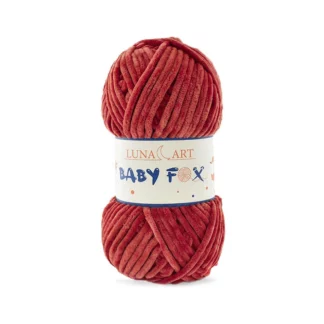 Luna Art Baby Fox 73 malaga - puszysta włóczka szenilowa do maskotek