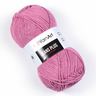 Włóczka YarnArt Jeans  Plus 65 ciemny wrzosowy - włóczka do szydełkowania