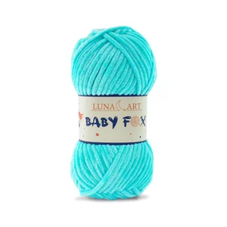 Luna Art Baby Fox 13 jasny turkus - puszysta włóczka szenilowa do maskotek