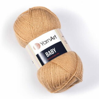 Włóczka YarnArt Baby  805 ciepły beżowy - delikatna antyalergiczna włóczka na ubranka i kocyki dla dzieci