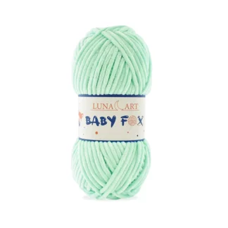 Luna Art Baby Fox 23 pistacja - puszysta włóczka szenilowa do maskotek