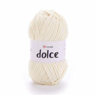 Włóczka YarnArt Dolce 783 jasny kremowy - pluszowa włóczka do szydełkowania