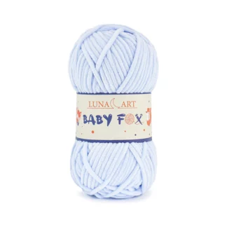 Luna Art Baby Fox 49 jasny błękit - puszysta włóczka szenilowa do maskotek
