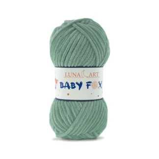 Luna Art Baby Fox 78 blady zielony - puszysta włóczka szenilowa do maskotek