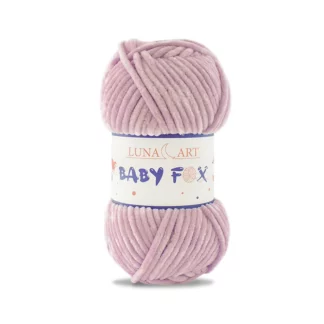 Luna Art Baby Fox 53 ciemny brudny róż - puszysta włóczka szenilowa do maskotek