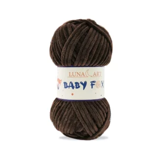 Luna Art Baby Fox 91 chłody brąz - puszysta włóczka szenilowa do maskotek