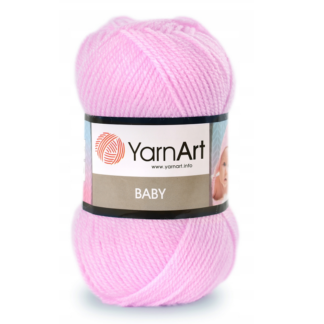 Włóczka YarnArt Baby  649 pudrowy róż - delikatna antyalergiczna włóczka na ubranka i kocyki dla dzieci