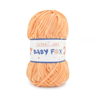 Luna Art Baby Fox 39 pastelowy pomarańczowy - puszysta włóczka szenilowa do maskotek