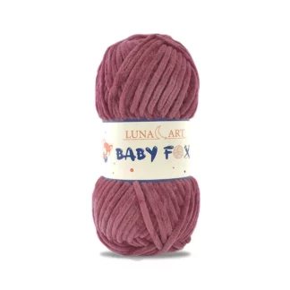 Luna Art Baby Fox 83 koral - puszysta włóczka szenilowa do maskotek
