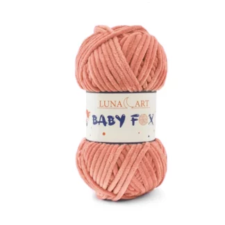 Luna Art Baby Fox 54 zgaszona morela - puszysta włóczka szenilowa do maskotek