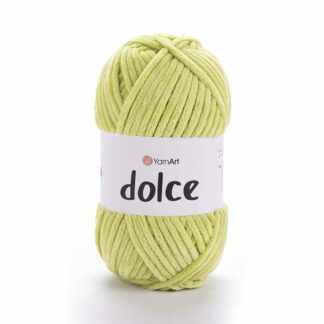 Włóczka YarnArt Dolce 799 pistacjowy - pluszowa włóczka do szydełkowania