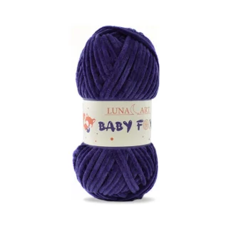 Luna Art Baby Fox 17 granat - puszysta włóczka szenilowa do maskotek